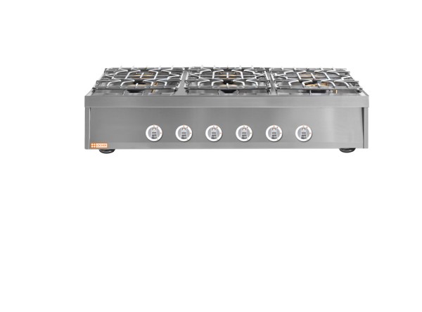 LOCHER 237005 Gasherd, 6 Kochstellen