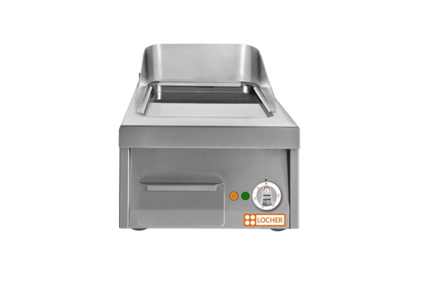 LOCHER 237400 Elektro-Bratplatte 400 - Bratfläche hartverchromt, glatt